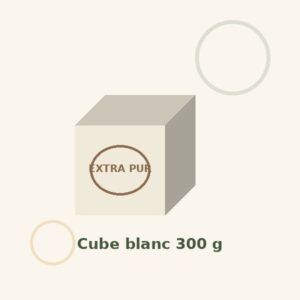 Cube extra pur 300 g — blanc