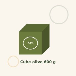 Cube de savon de Marseille 600 g — olive