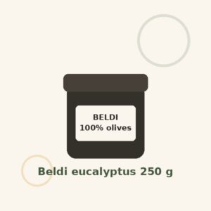 Savon noir beldi à l’eucalyptus 250 g